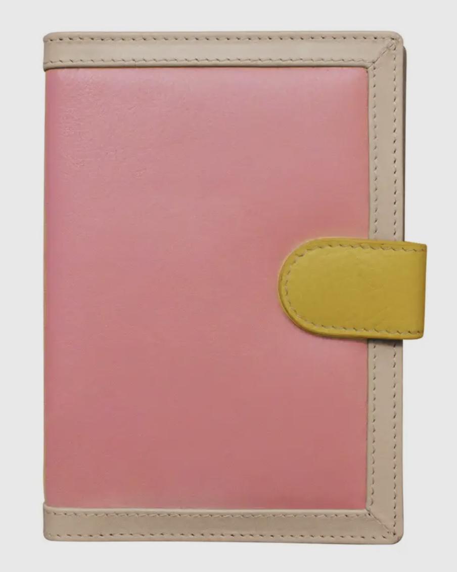 ili Multi Color Passport Wallet in Blush Pink