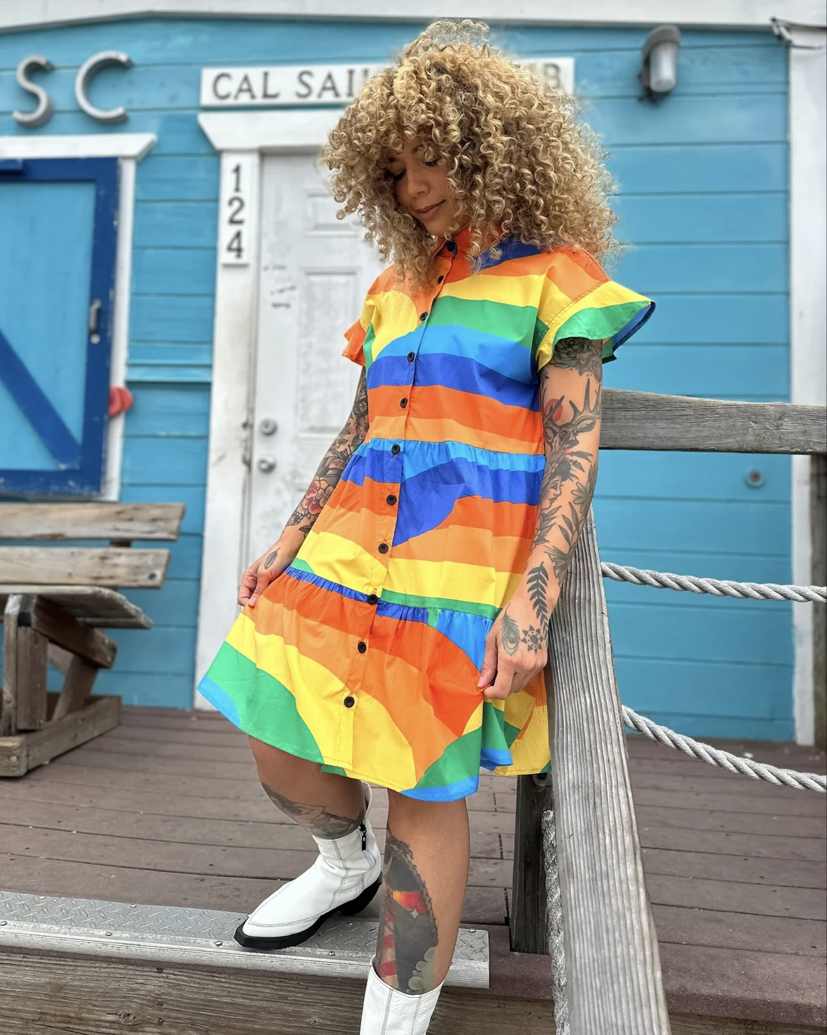 Nooworks Eloise Dress in Sunset Valley