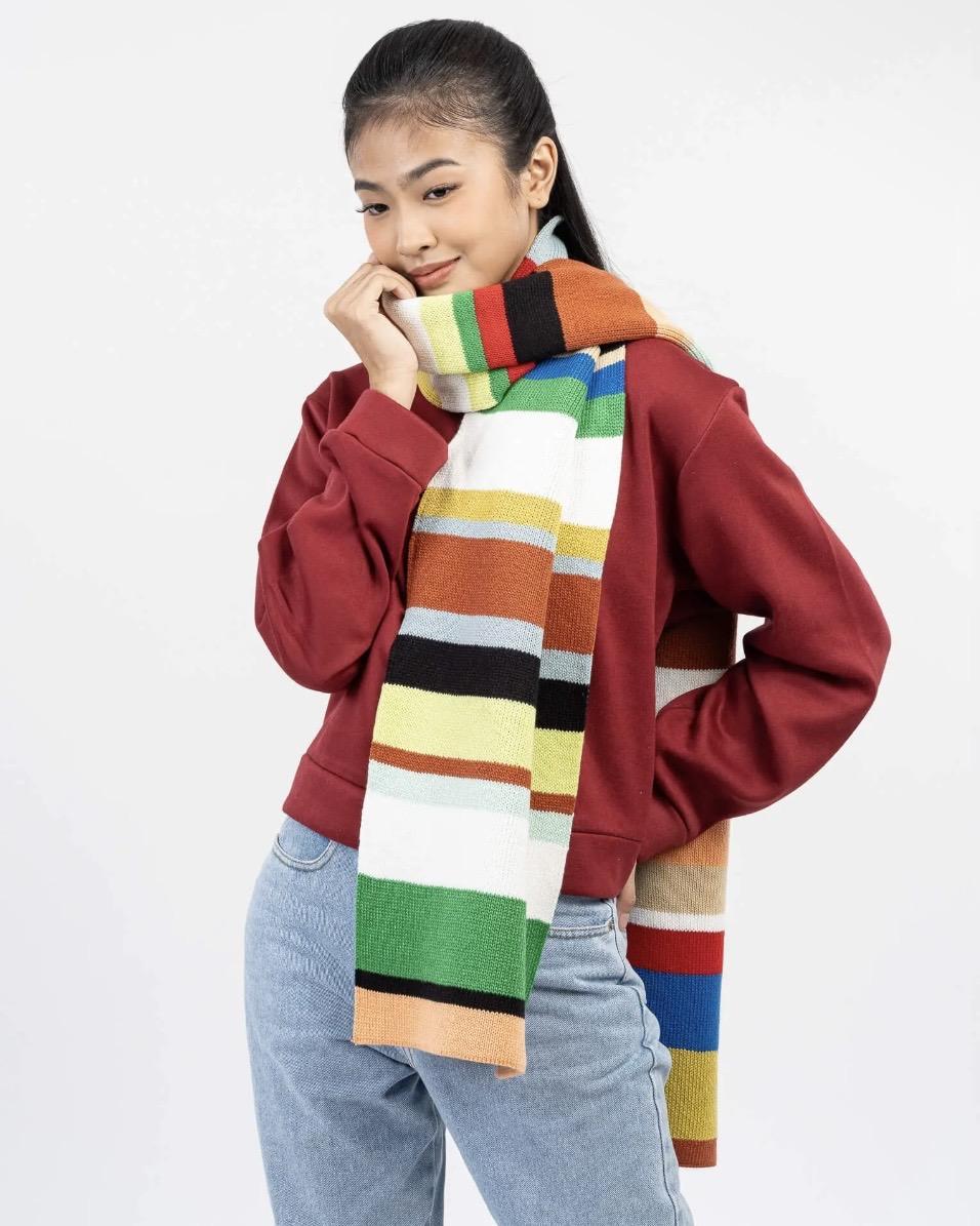 Verloop Multi Stripe Big Scarf in Sport