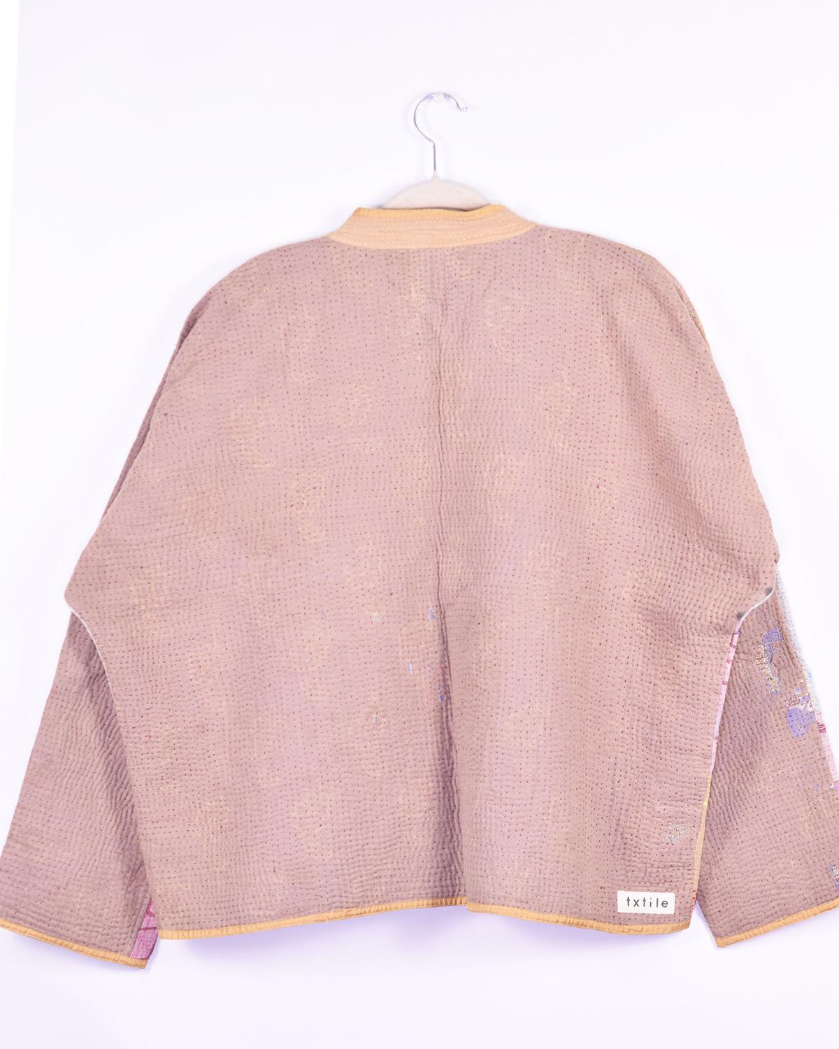 Txtile Charlie Ananya Quilted Reversible Patchwork Kantha Jacket