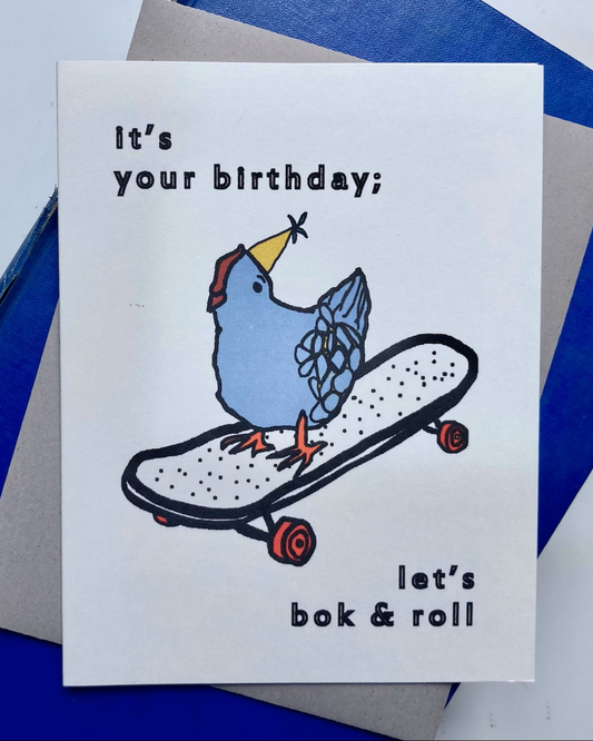 Heilo Cards It's Your Birthday Let's Bok & Roll