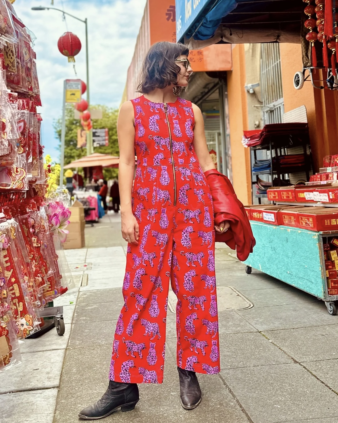 Nooworks Lucky Jumpsuit in Sondler Cat