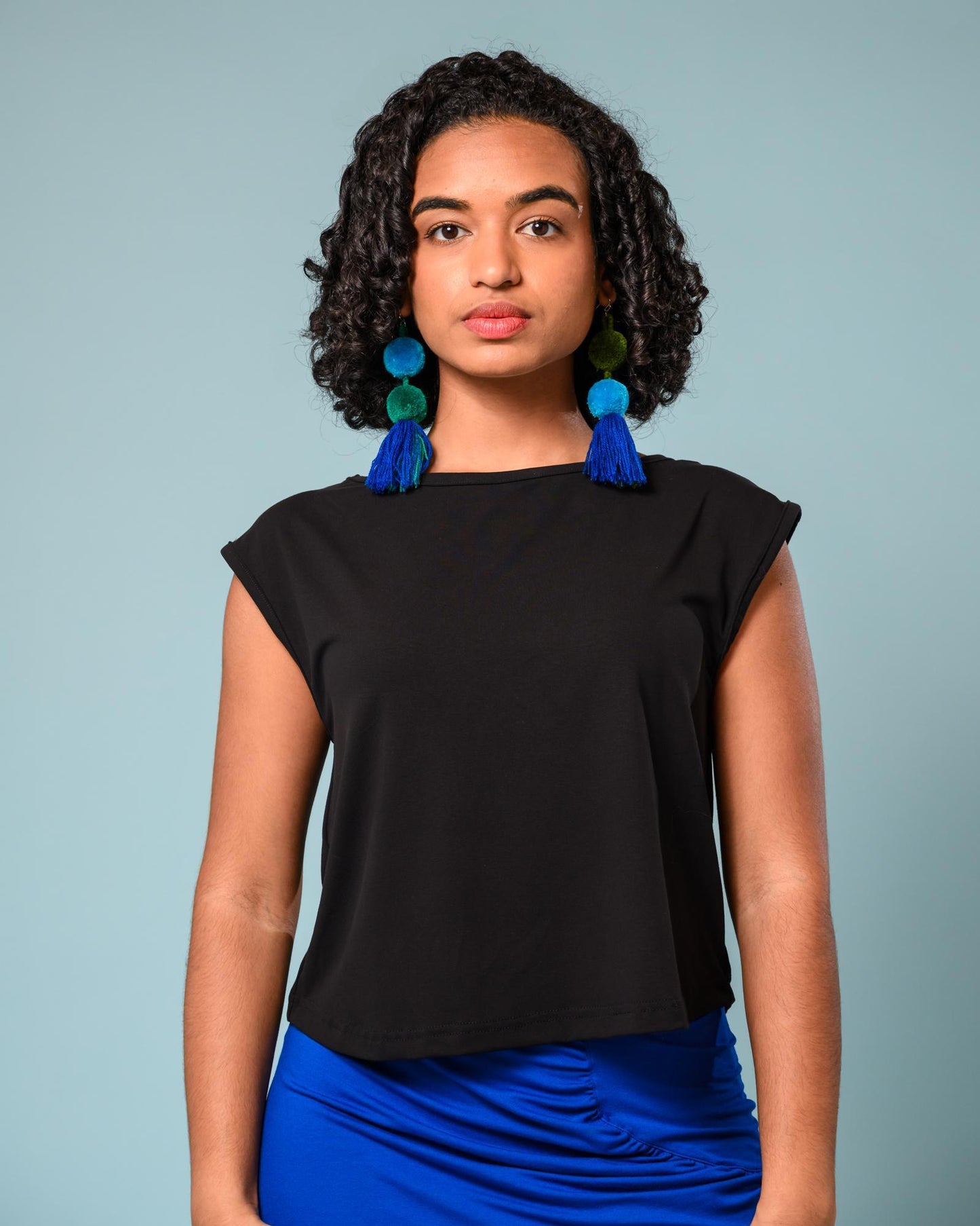 Squasht Croppish Tee in Petal Party - Berry