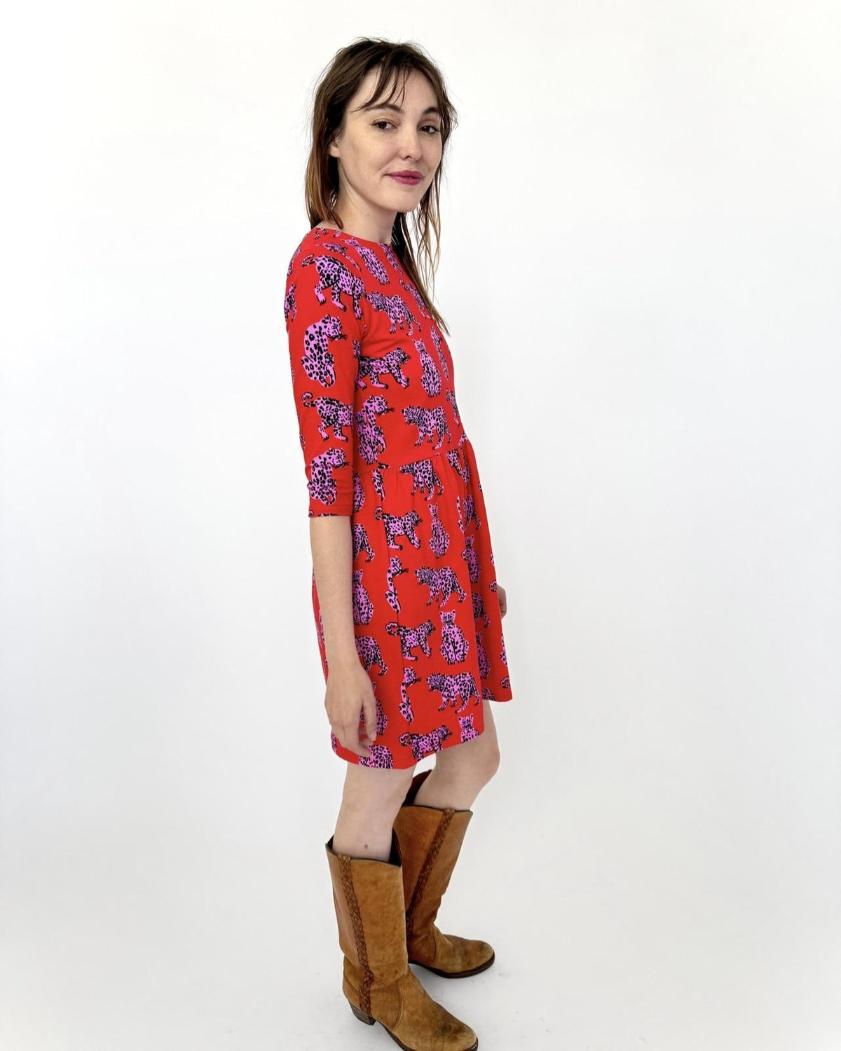 Nooworks Daphne Dress in Sondler Cat