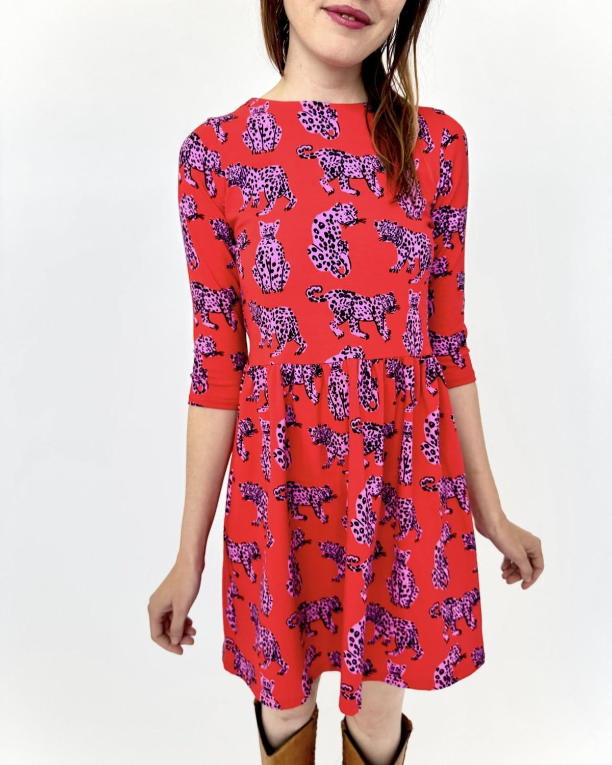 Nooworks Daphne Dress in Sondler Cat