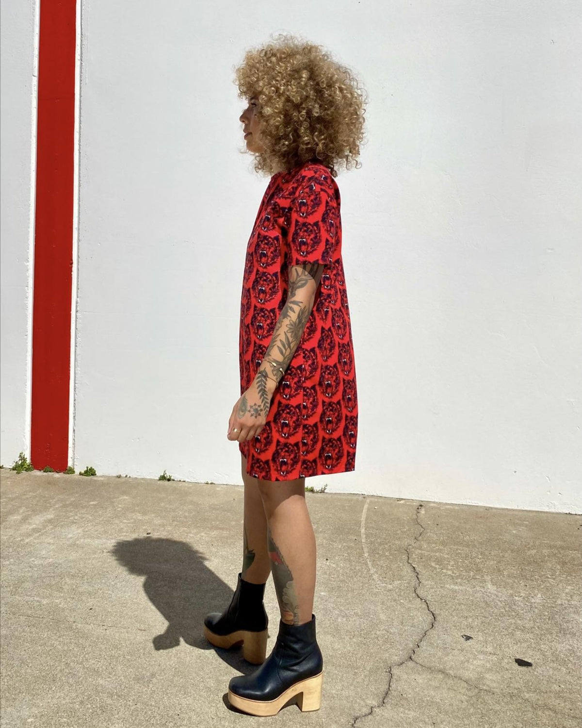 Nooworks Tee Dress in Wolverine
