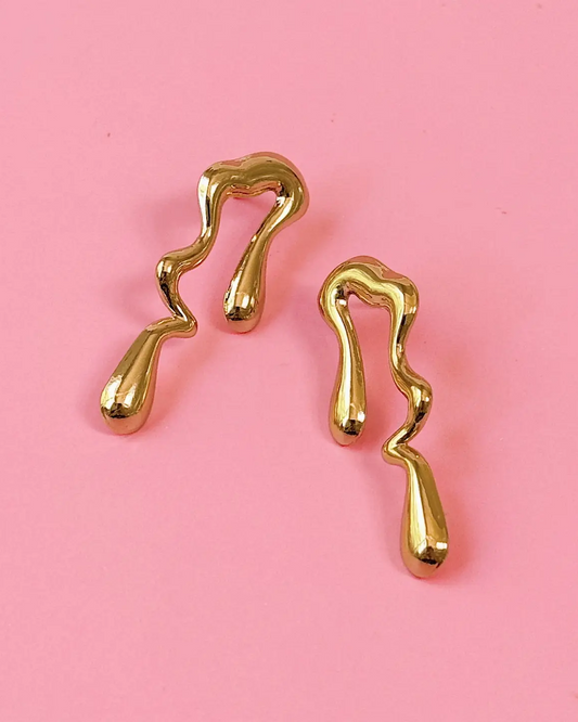 Golden Hour Sweet Like Honey Studs in Gold