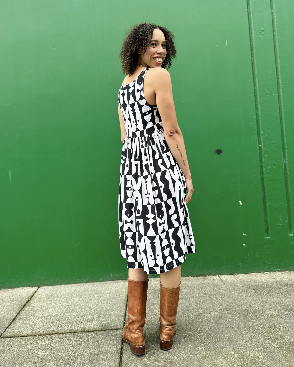 Nooworks Rayon Naomi Dress in Illusions