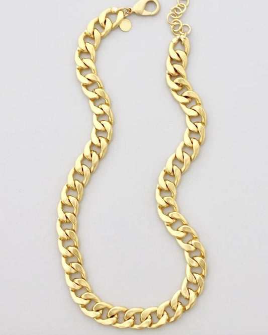 David Aubrey Chunky Gold Chain Necklace