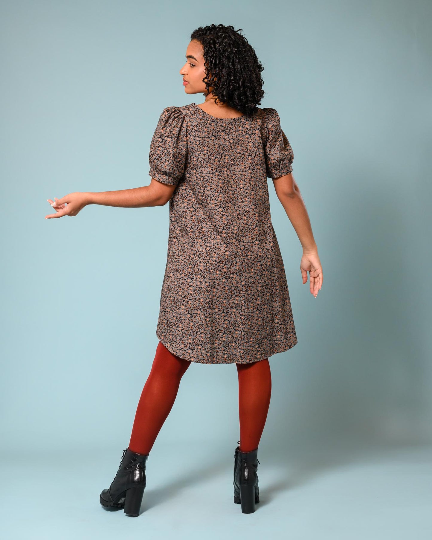 Squasht Winifred Shift Dress in Efflorescent Lava