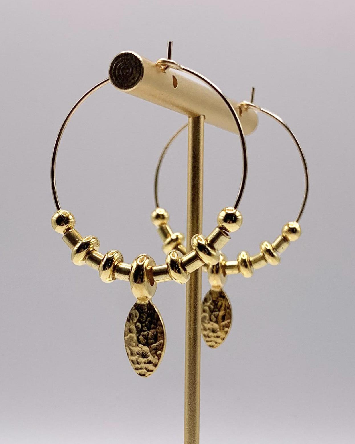 caliLOVESchi 14k Gold Hoops - Golden Aura