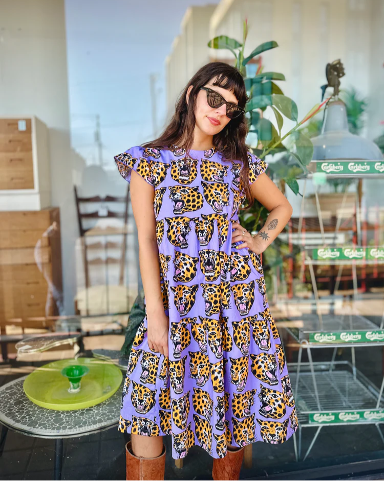 Nooworks Frida Dress Cheetah Head