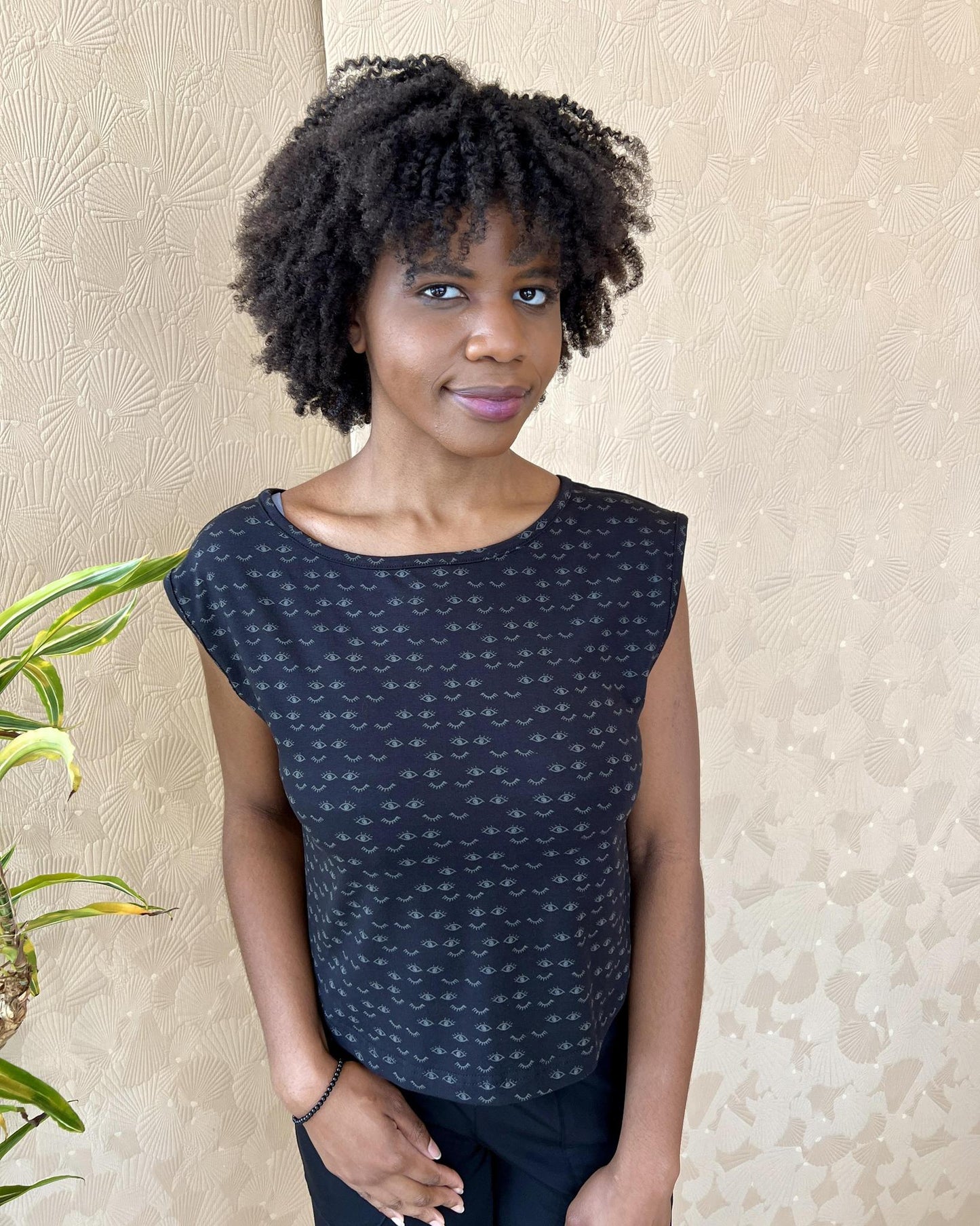 Squasht Croppish Tee in Dreamy Eyes