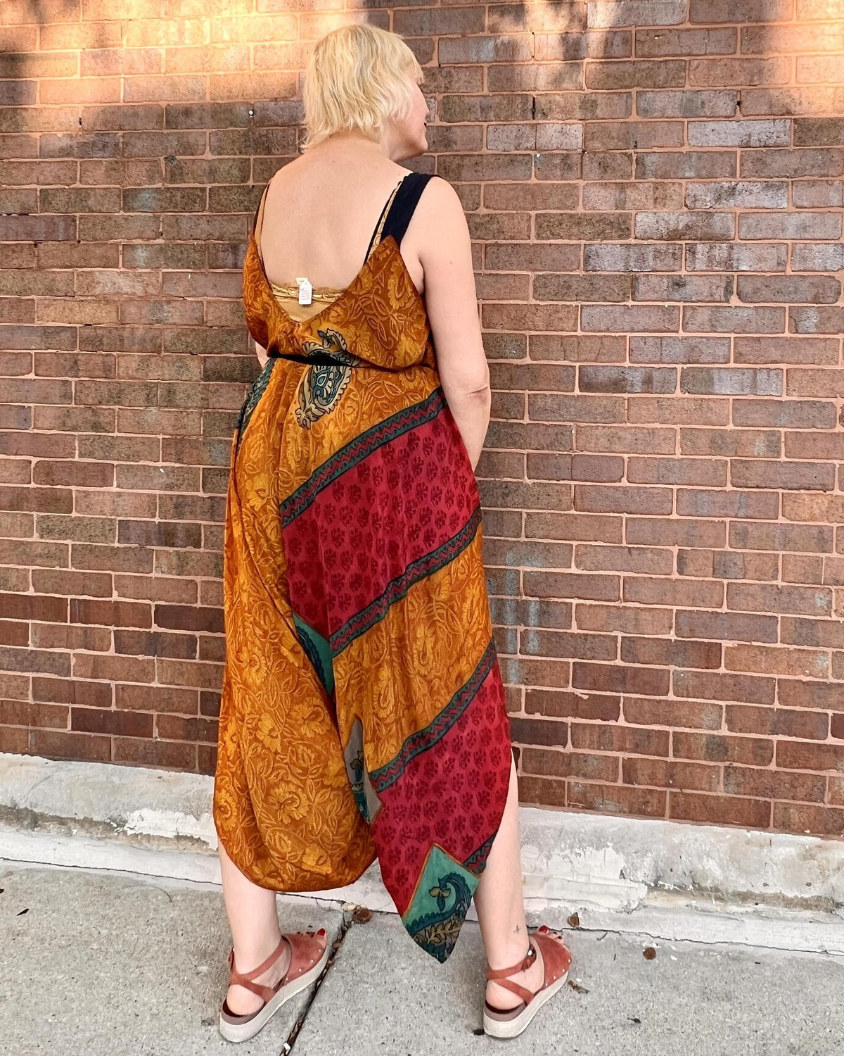 Indie Ella Zatanna Boho Silk Jumpsuit in Buena Tierra