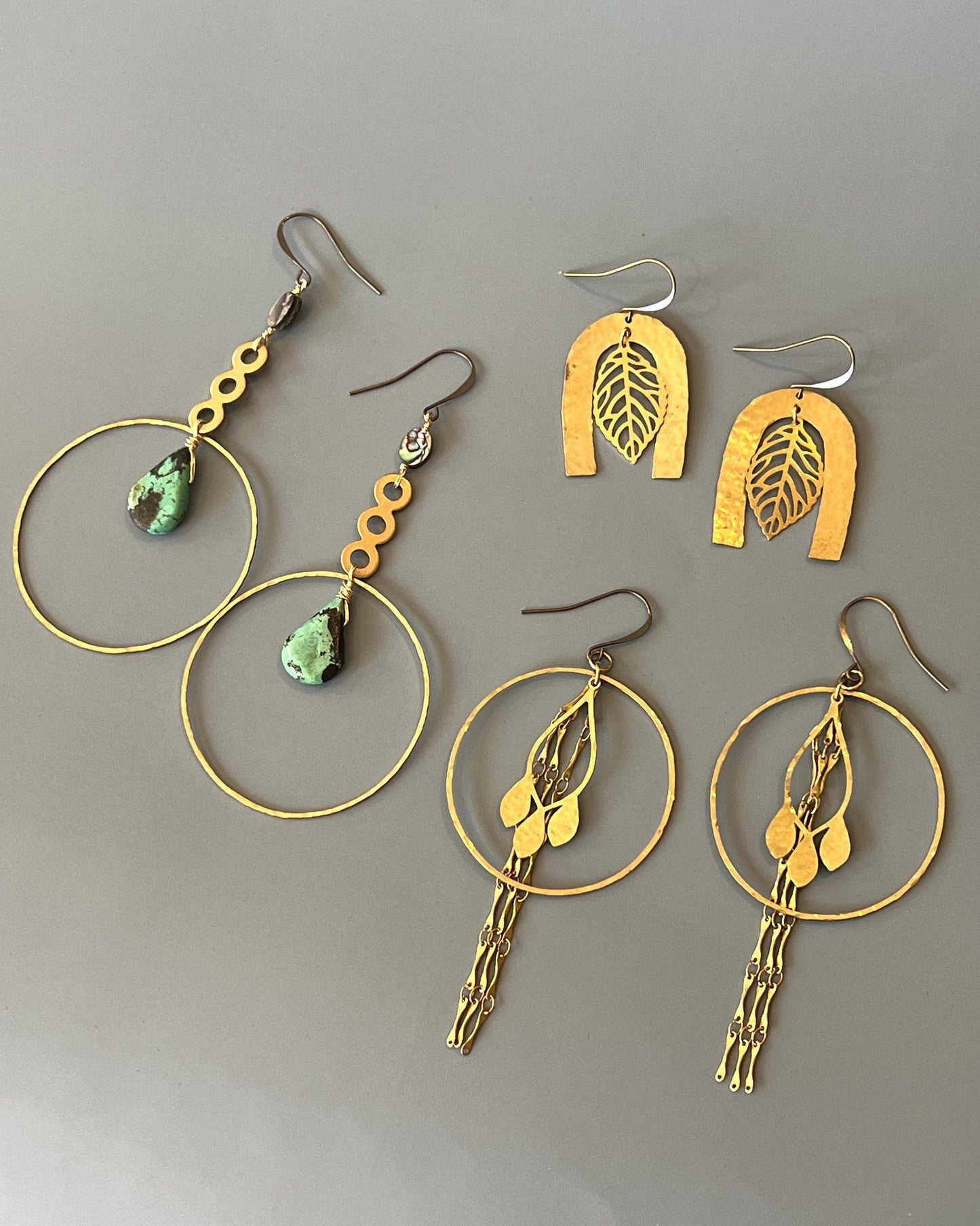 Sugar Vibe Leaves and Arches Earrings