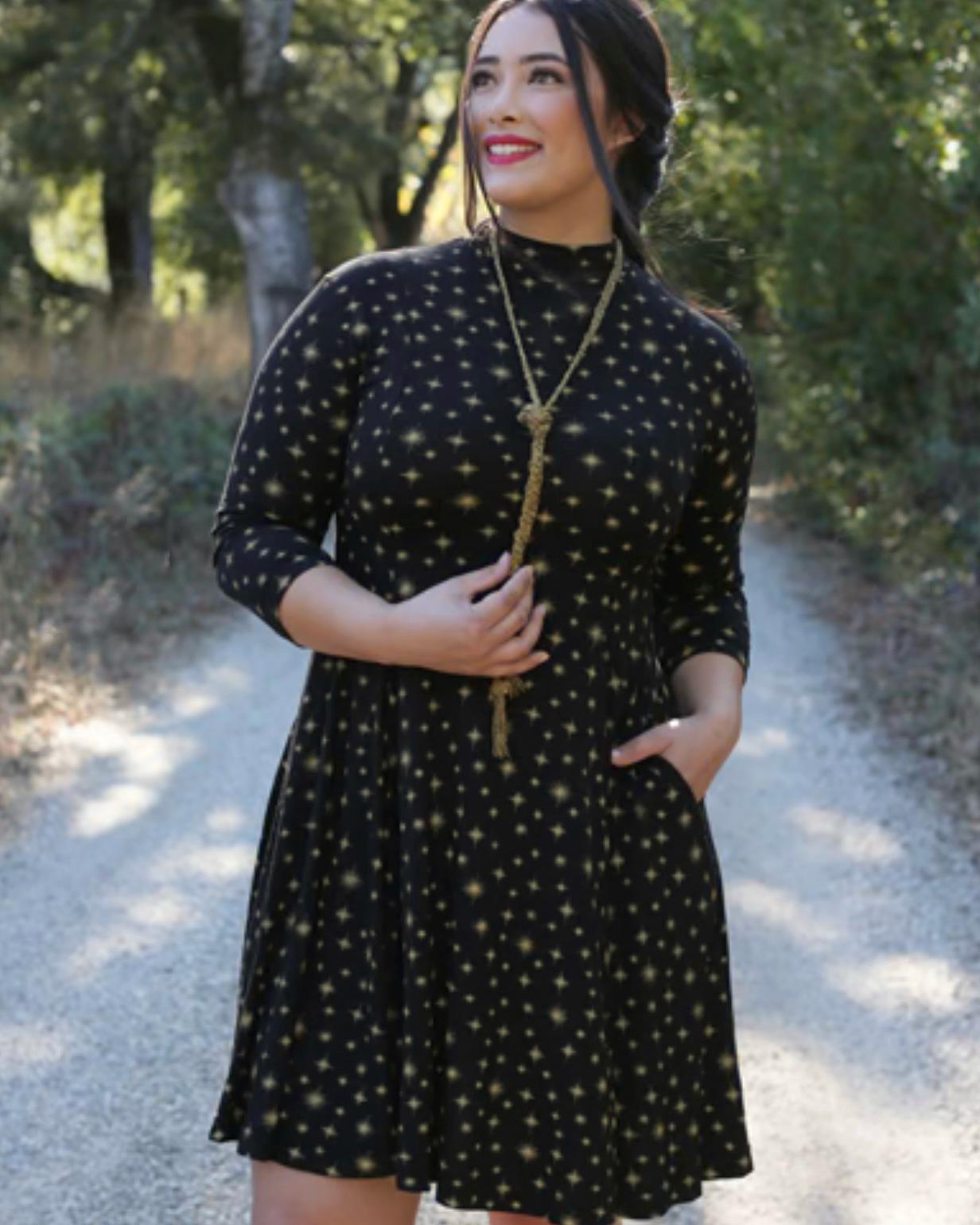 Effie's Heart Aretha Dress in Twinkle Print