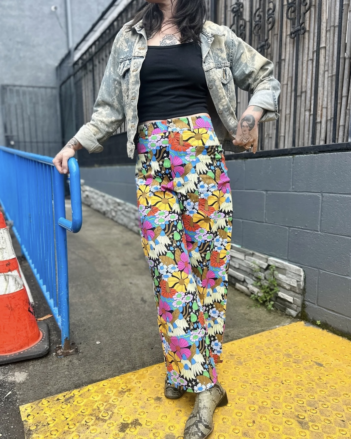 Nooworks Skater Pant in Cosmic Floral