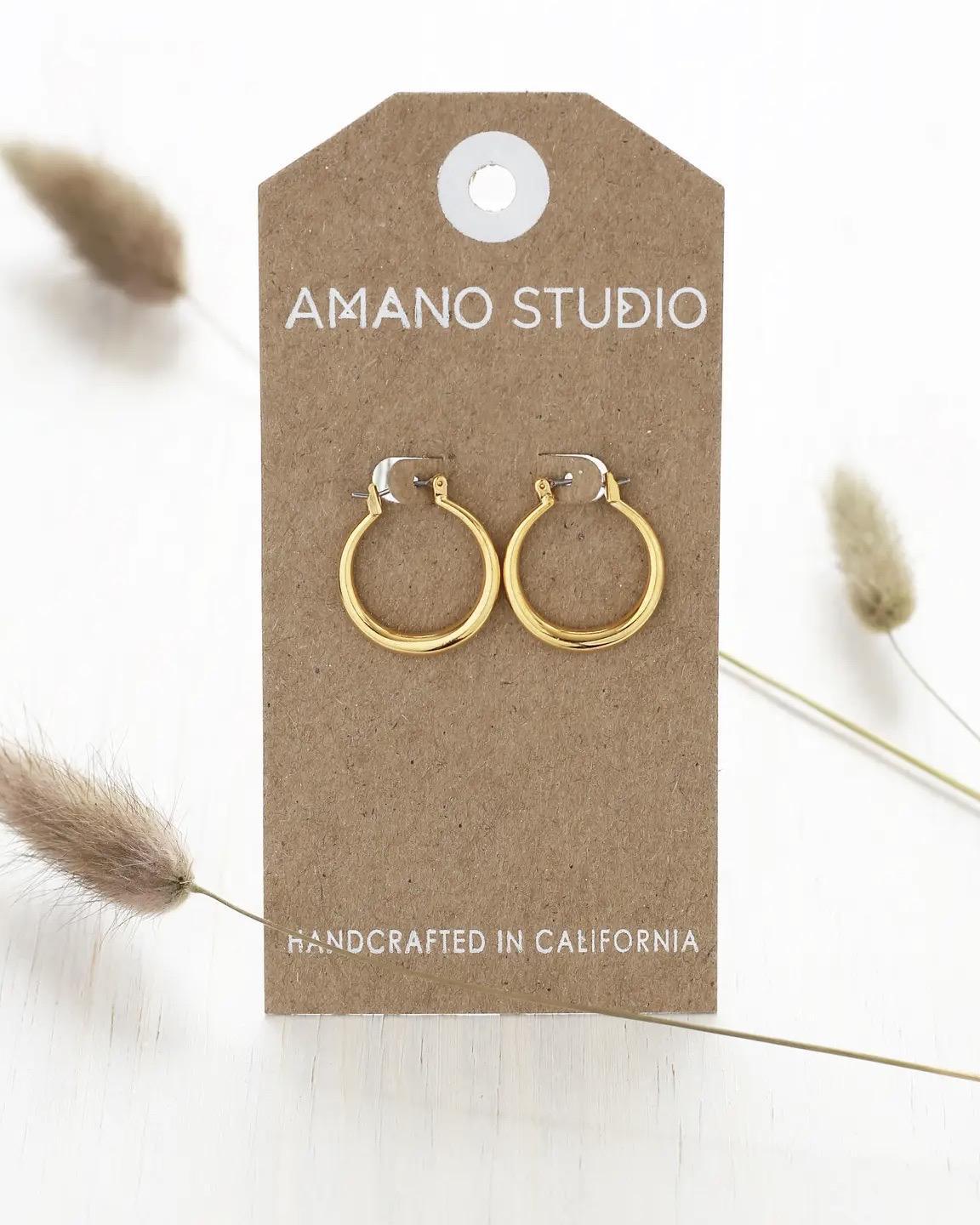 Amano Studio Small Maria Hoops - 14k Gold Plate