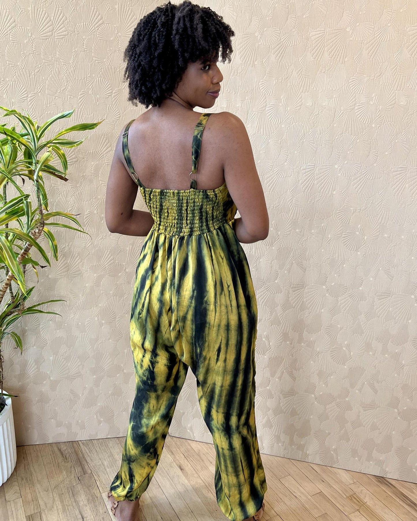 Indie Ella Aurora Boho Jumpsuit in Tiger Eye (M/L)