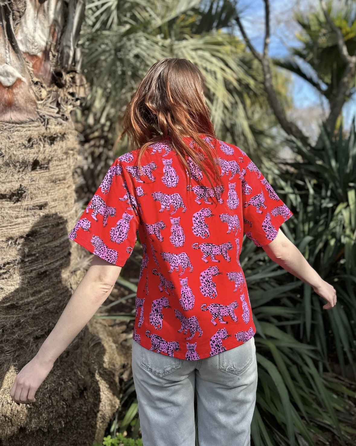 Nooworks Oversized Tee in Sondler Cat