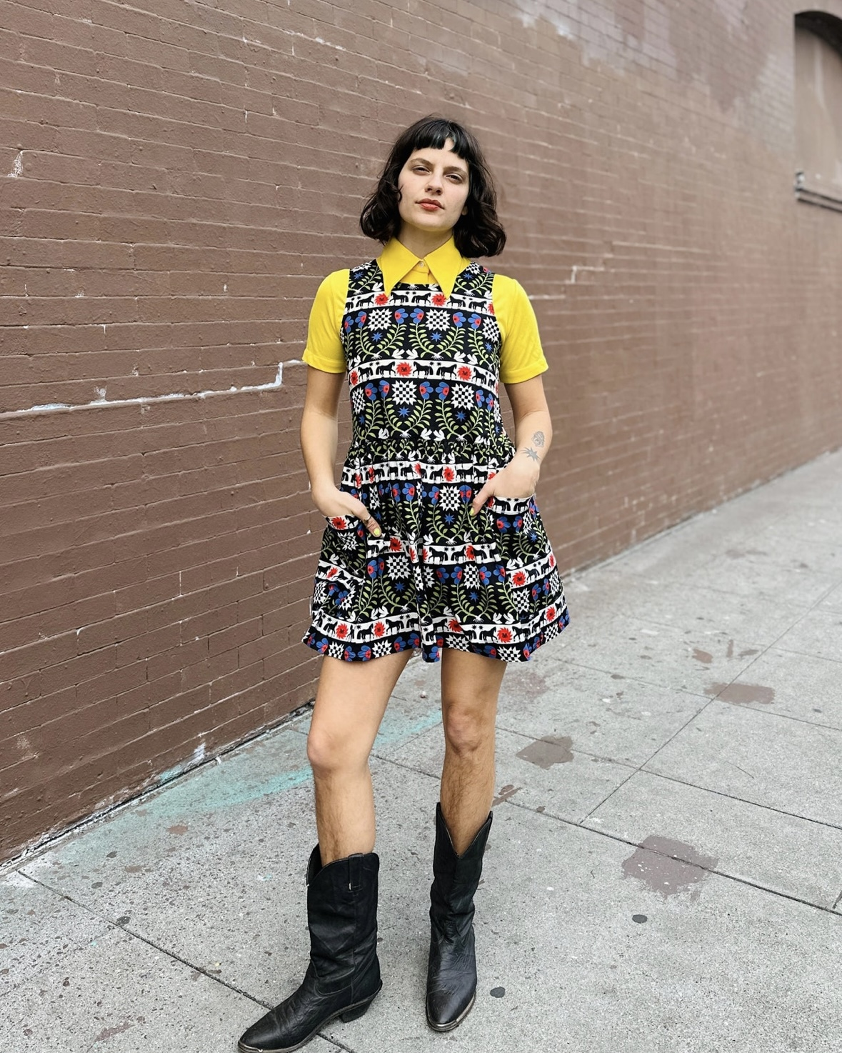 Nooworks Big Pocket Dress in The Guardians - Last One - Size XL