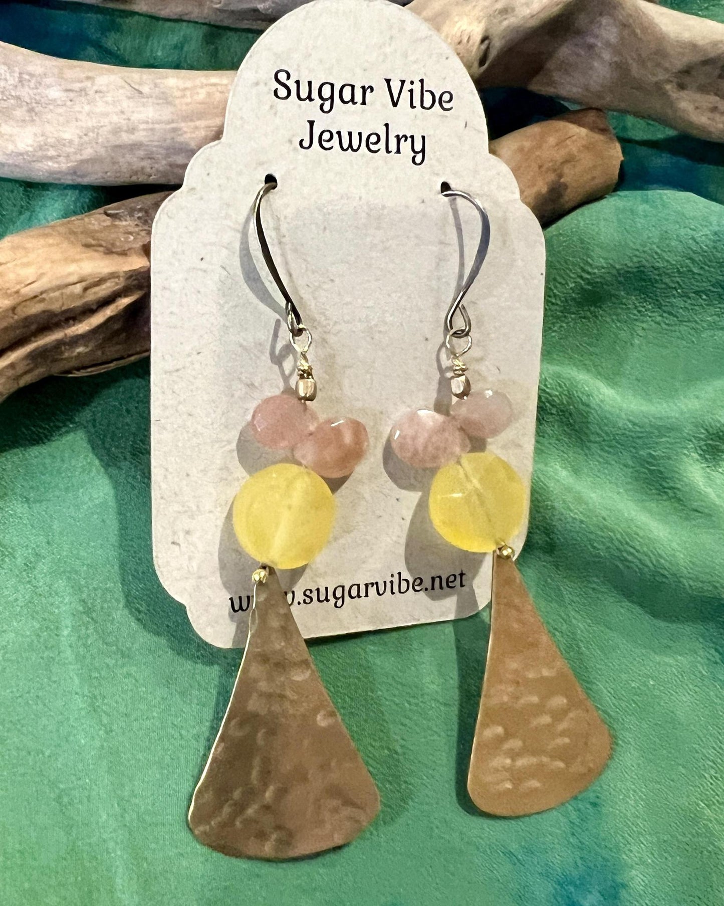 Sugar Vibe Pink Lemonade Drop Earrings