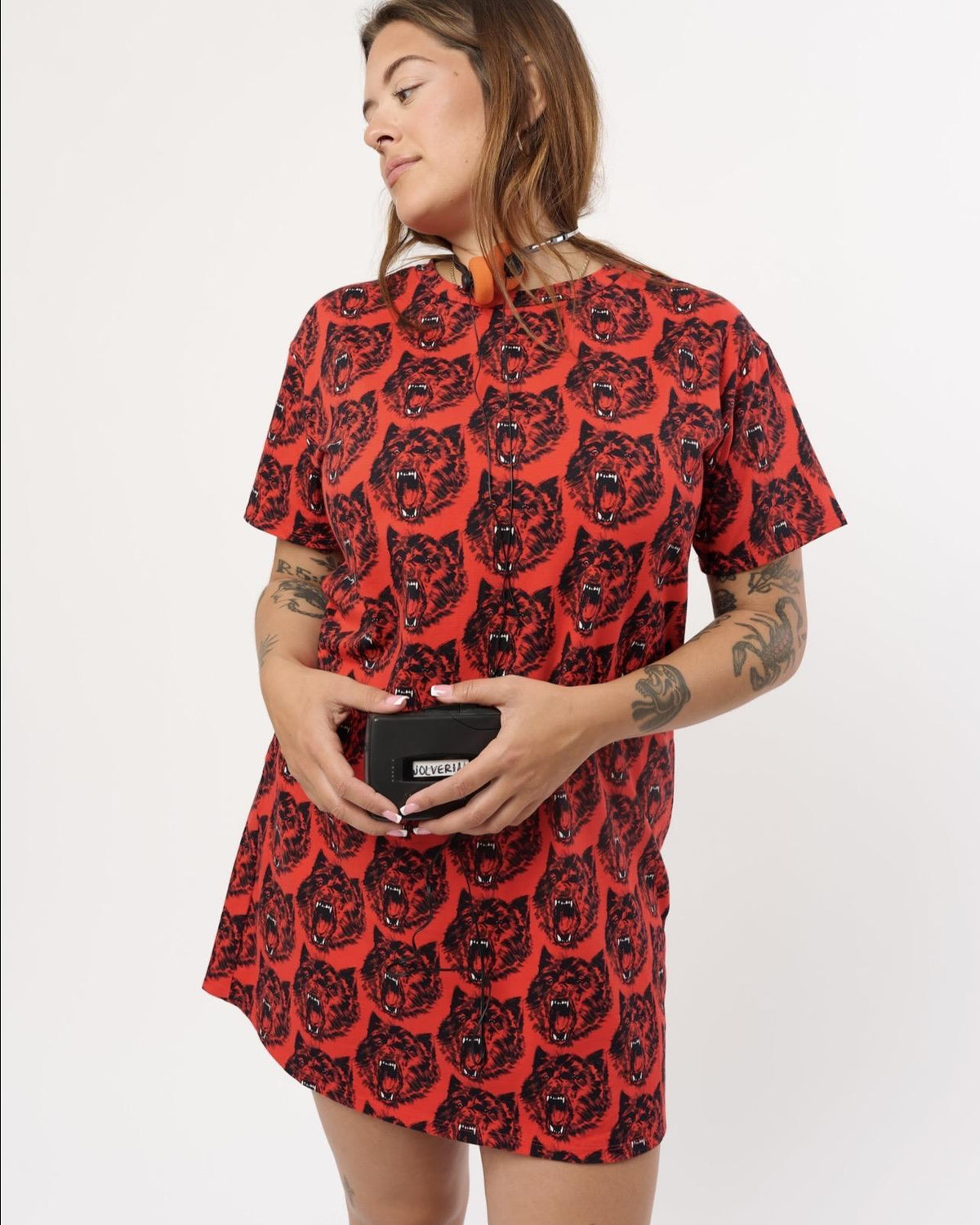 Nooworks Tee Dress in Wolverine