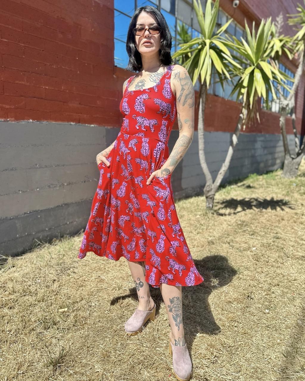 Nooworks Vacation Dress in Sondler Cat