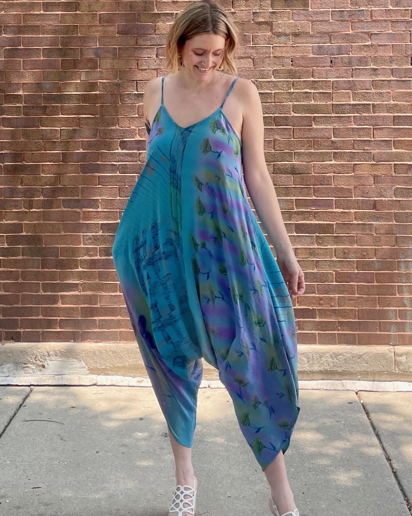 Indie Ella Diva Silk Romper in Calypso