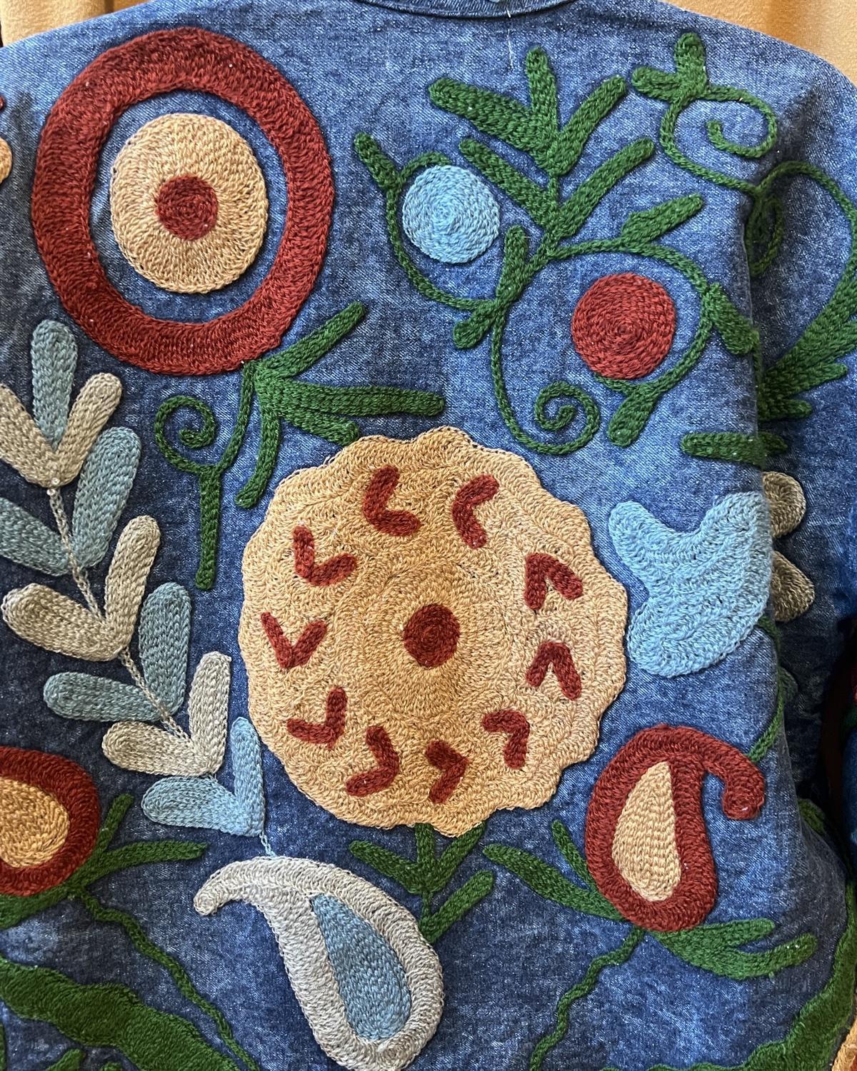 Txtile Brick Denim Suzanni Embroidered Jacket