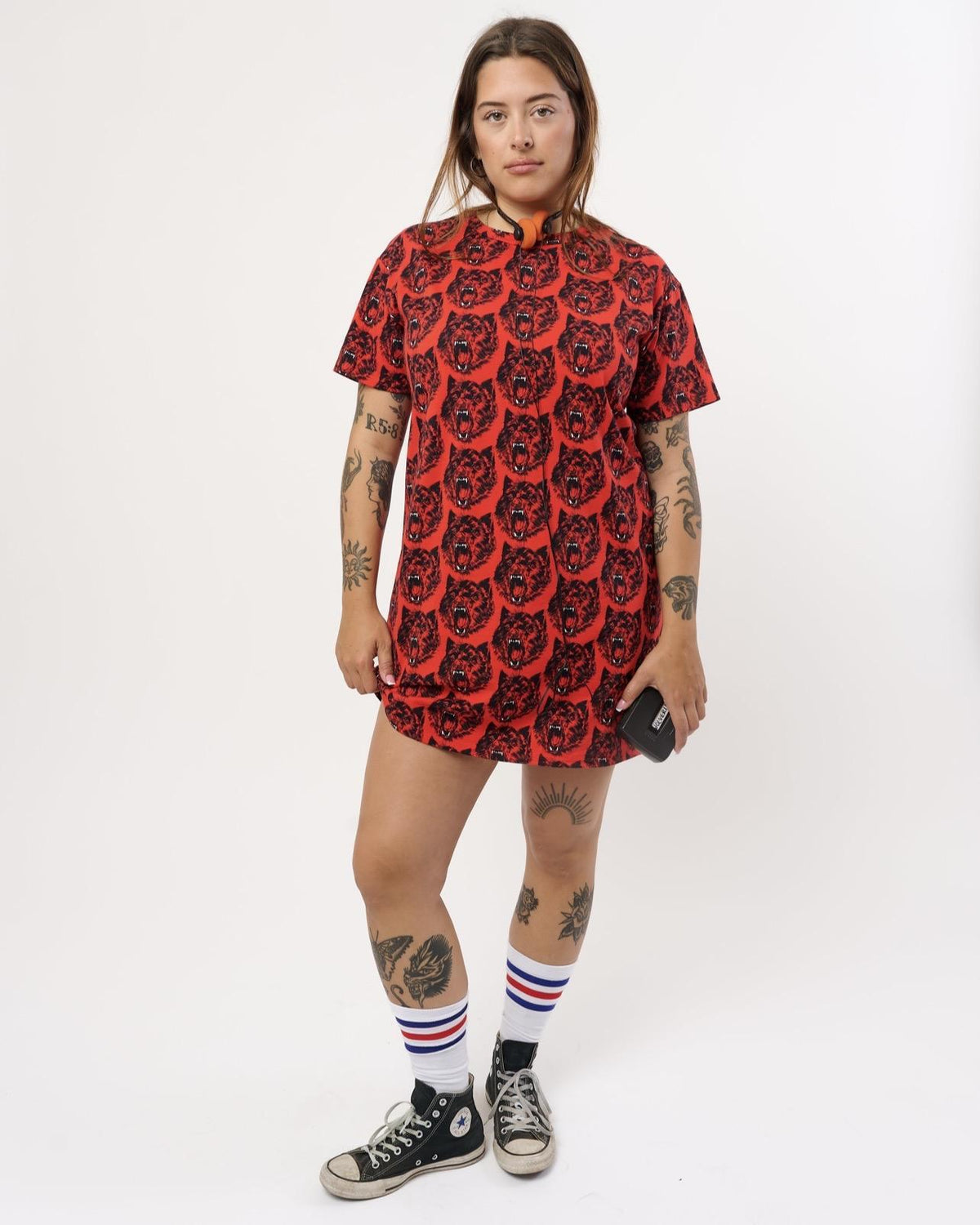 Nooworks Tee Dress in Wolverine