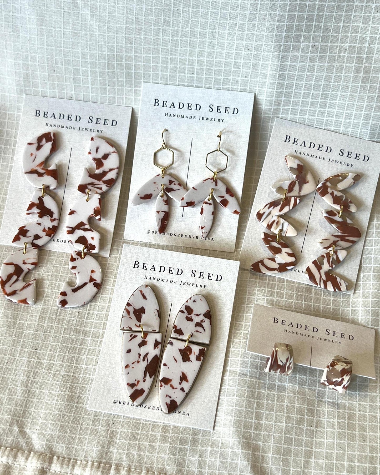 Beaded Seed by Ronea Alan Earrings