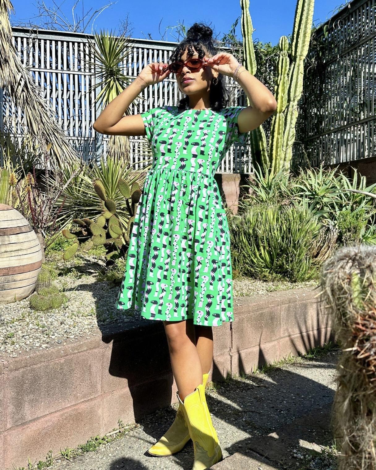 Nooworks Lucy Dress in SSSnakes - Size Small, Medium
