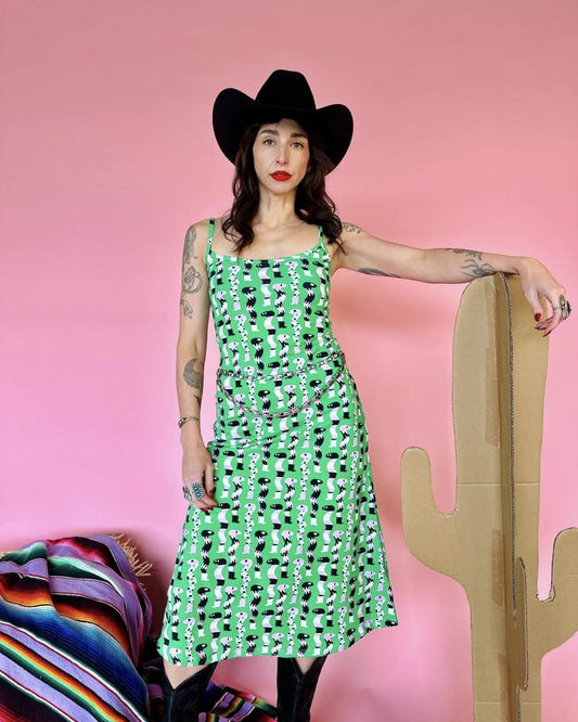 Nooworks Spaghetti Slip Dress in SSSnakes