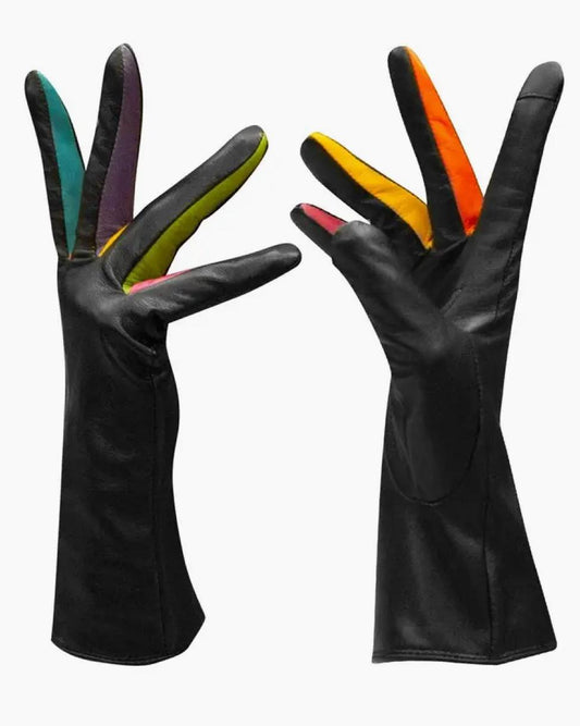 ili Leather Multi Color Tech Gloves