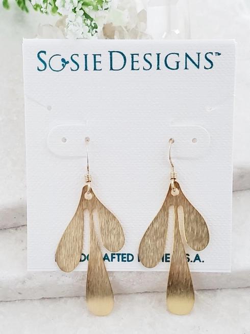 Sosie Designs Gold Flora Earrings