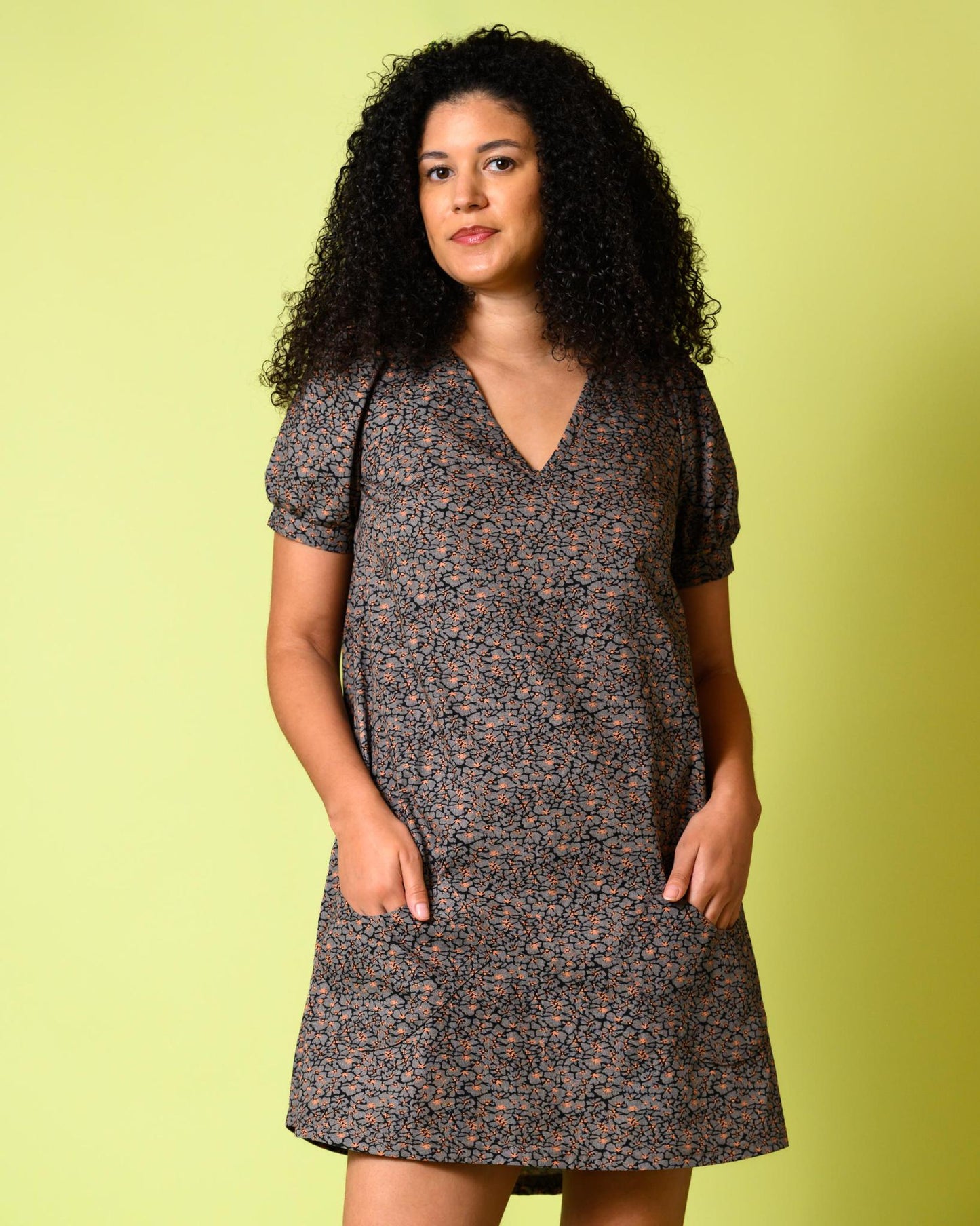 Squasht Winifred Shift Dress in Efflorescent Lava