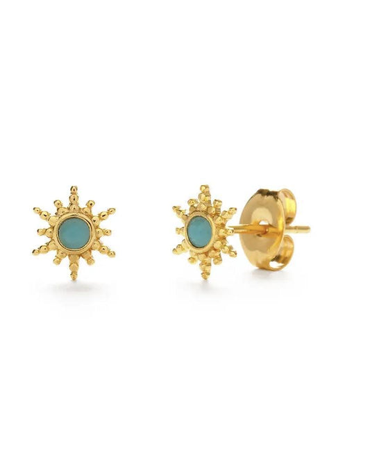 Amano Studio 14k Starburst Studs - Turquoise