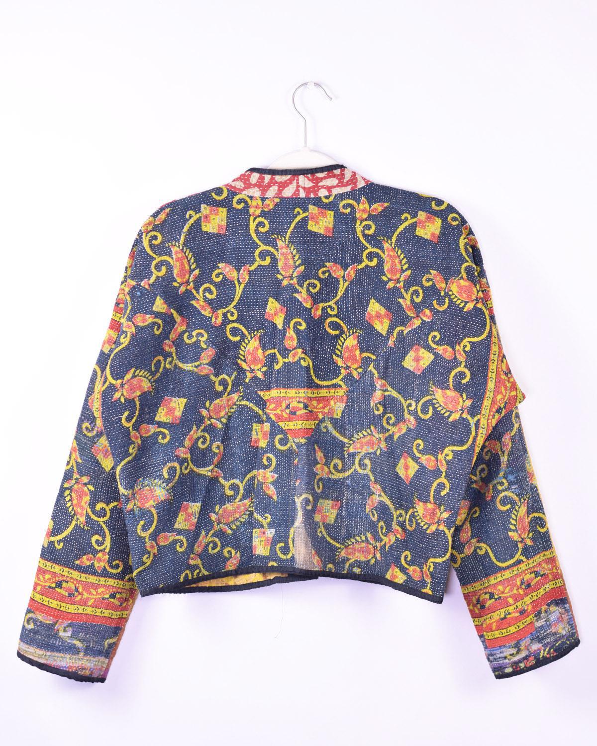 Txtile Sofie Kalyani Quilted Reversible Patchwork Kantha Jacket