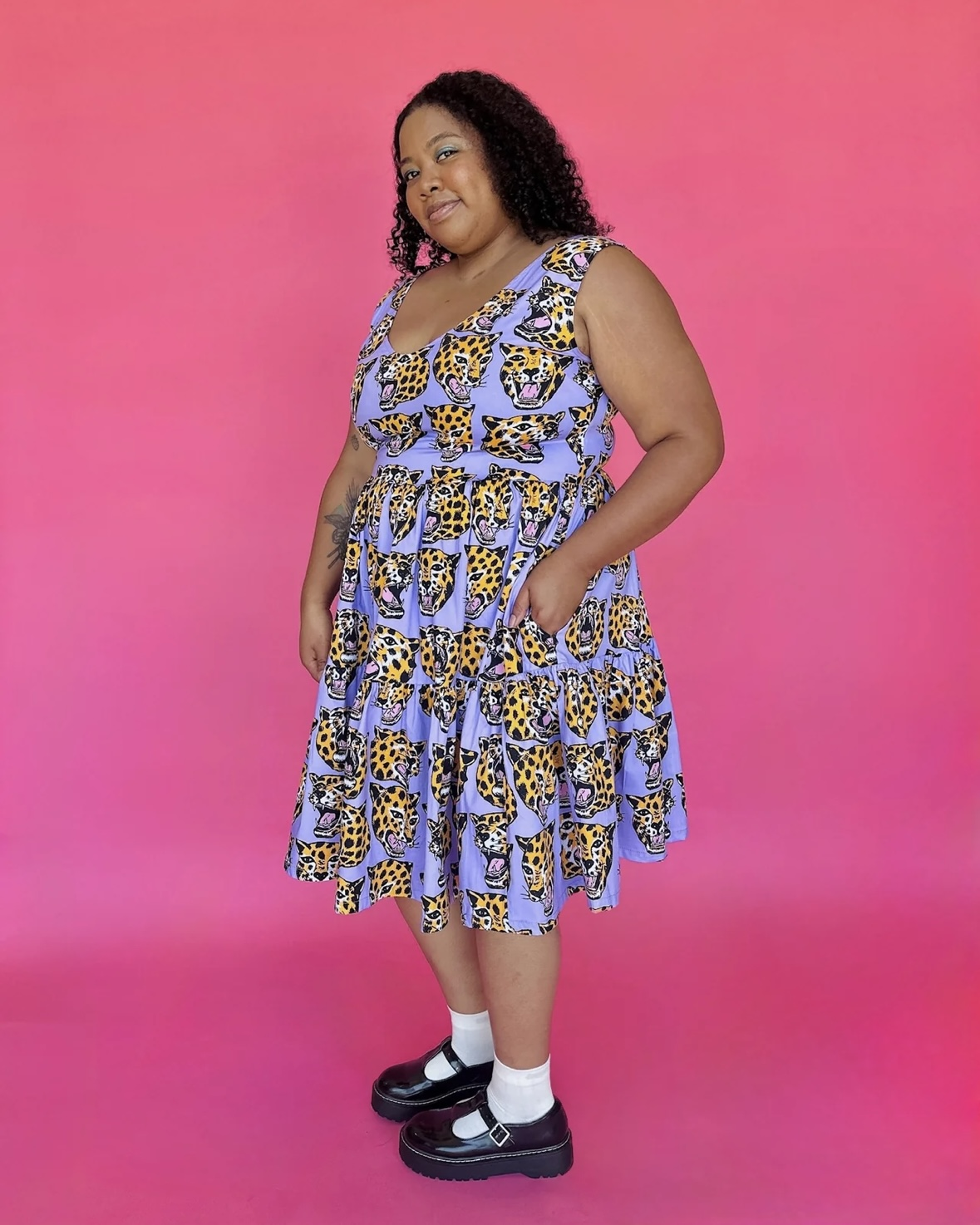 Nooworks Western Dress in Cheetah Head