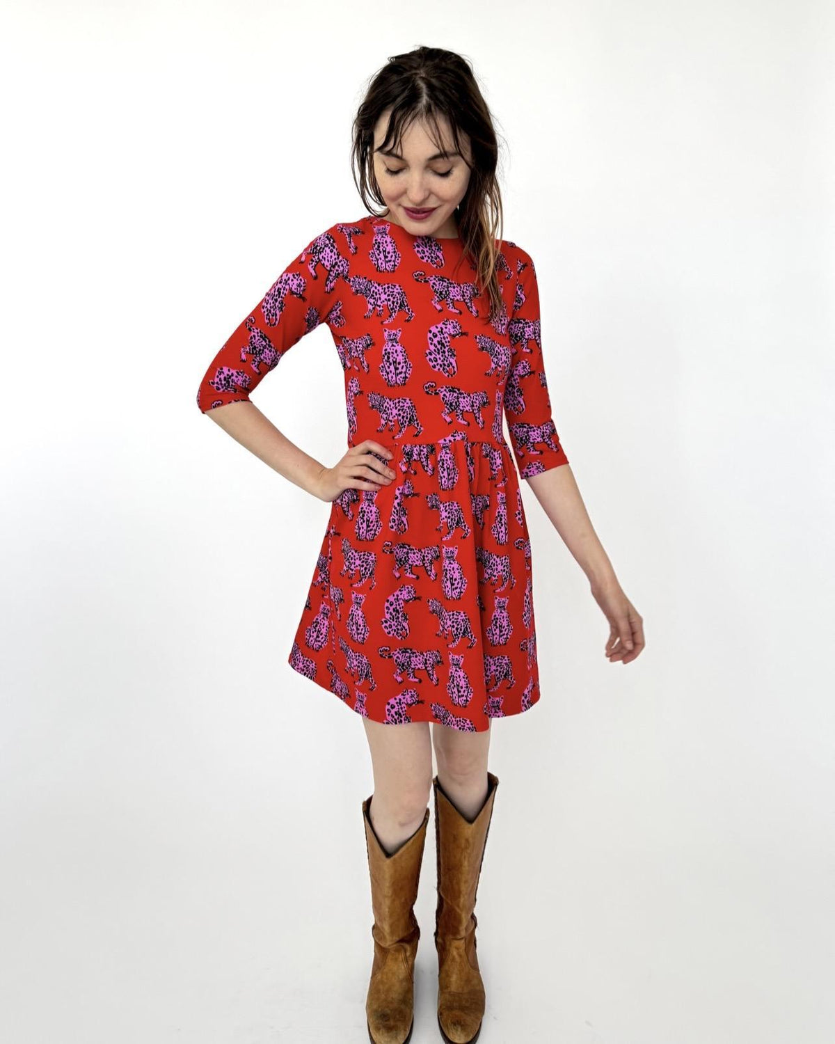 Nooworks Daphne Dress in Sondler Cat