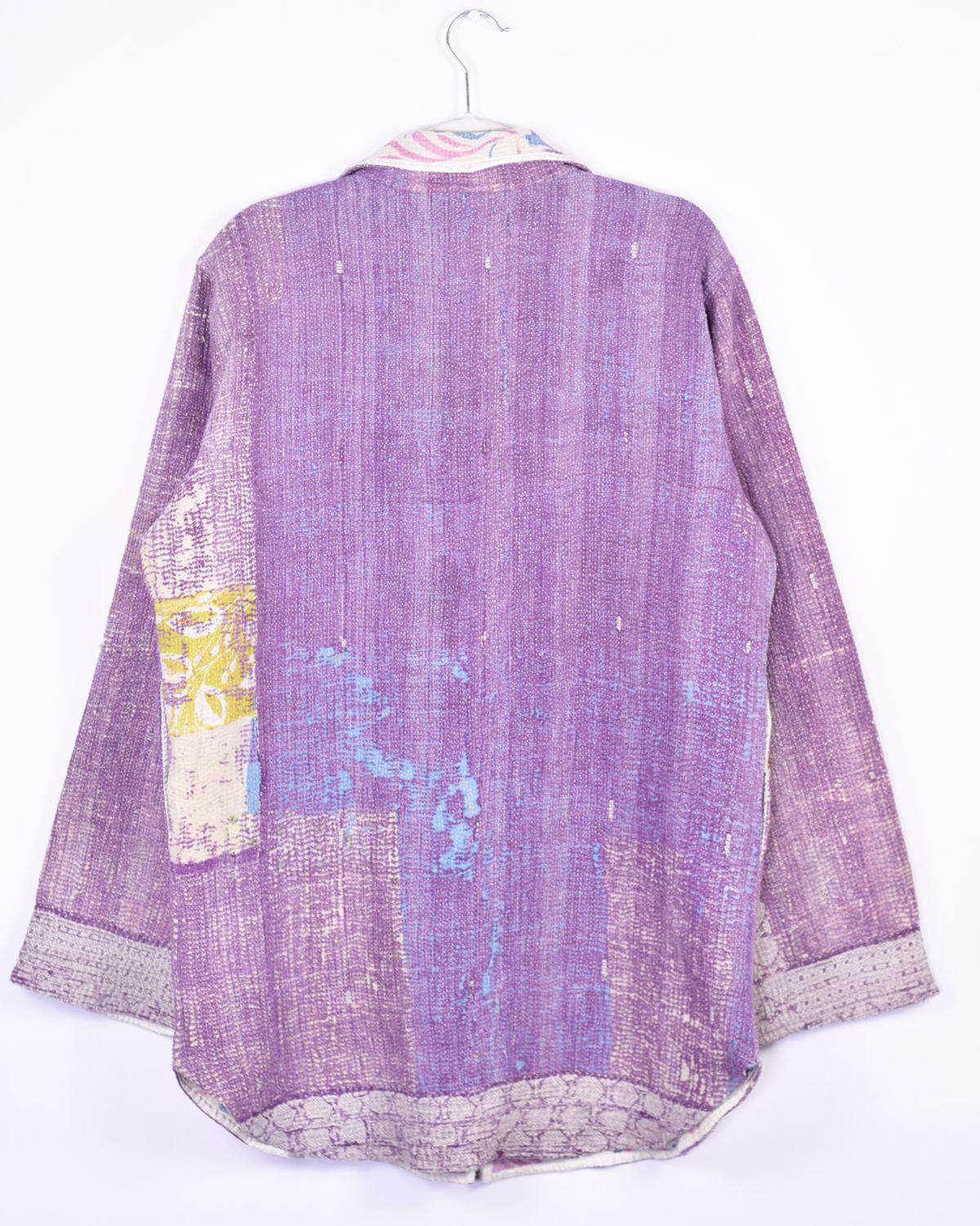 Txtile Frankie Quilted Reversible Driving Jacket - Soft Violets & Pinks