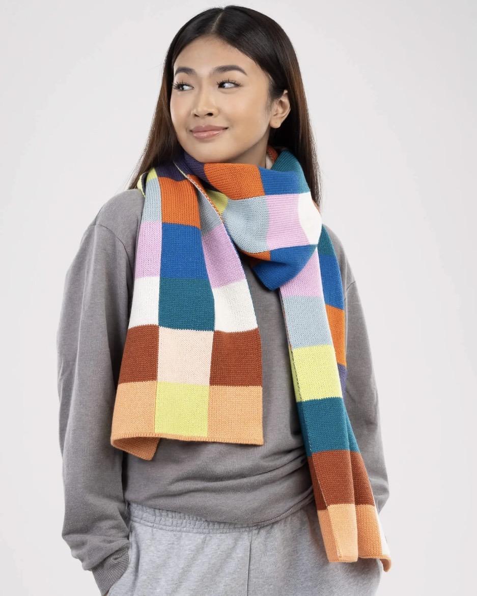 Verloop Color Patch Big Scarf in Desert
