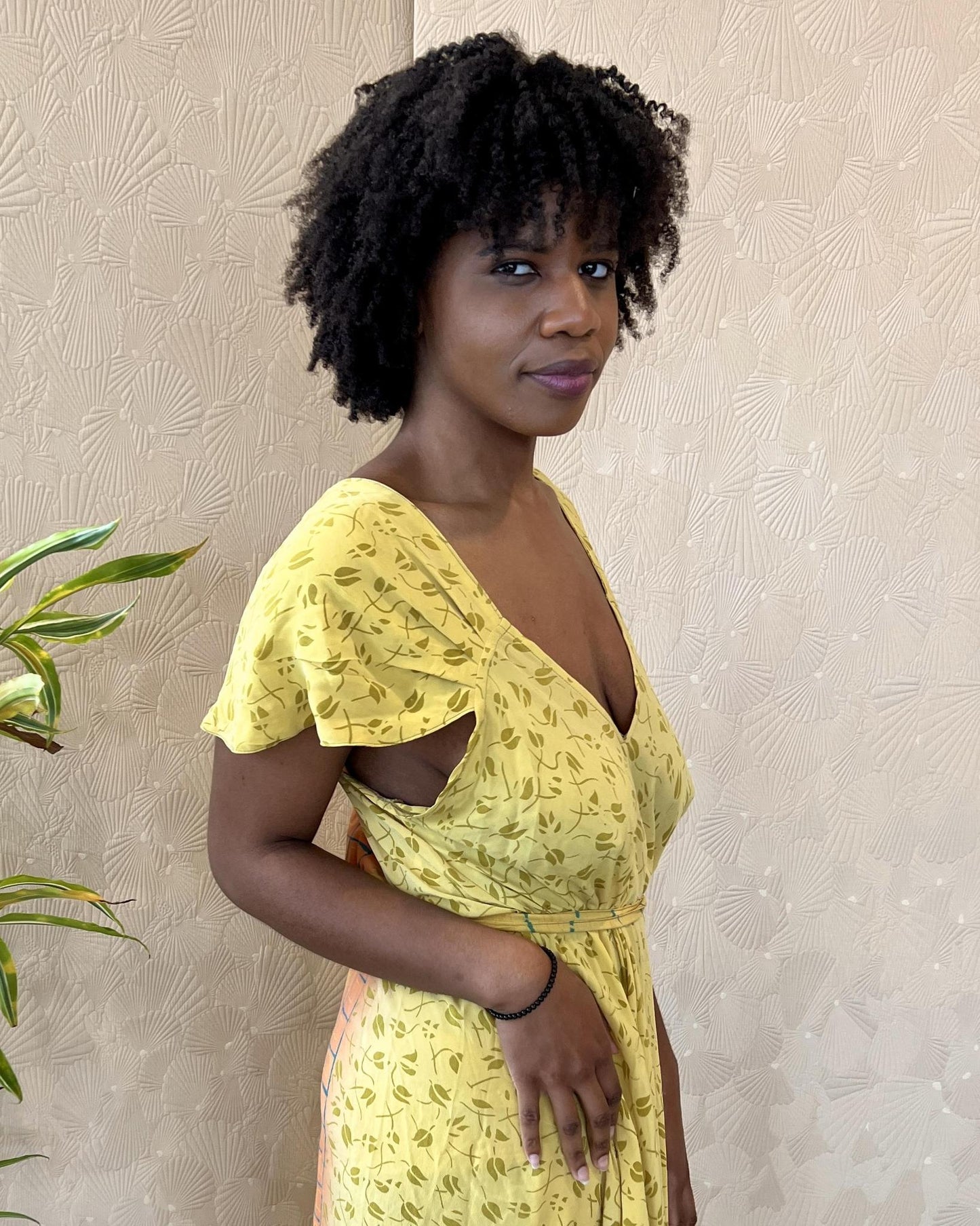 Indie Ella Venus Maxi Dress in Limoncello - Size M/L