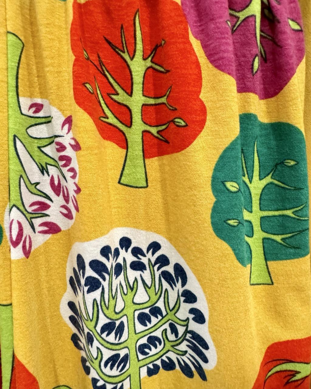 Fayru Penny Romper in Yellow Veggie Print