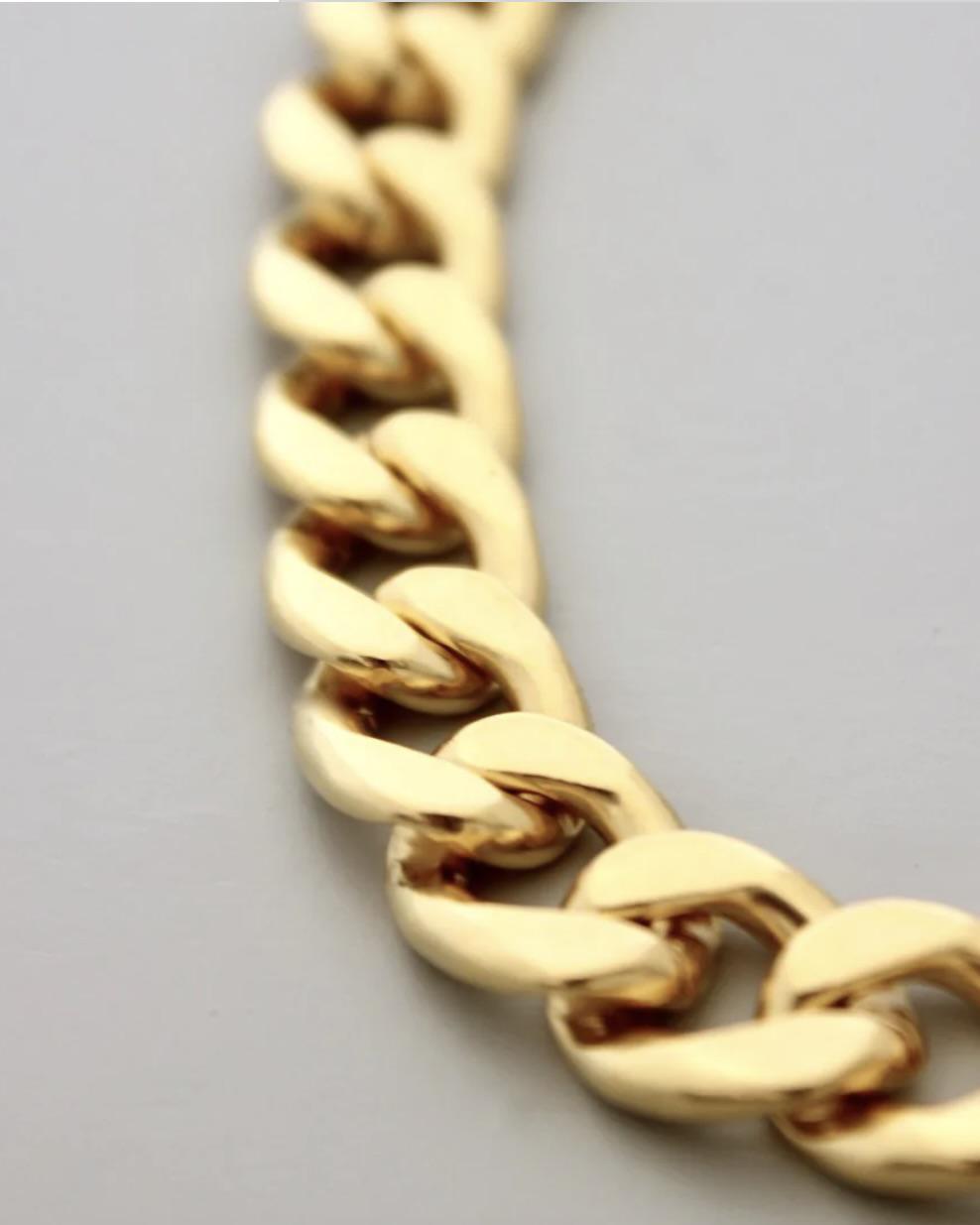 David Aubrey Chunky Gold Chain Necklace