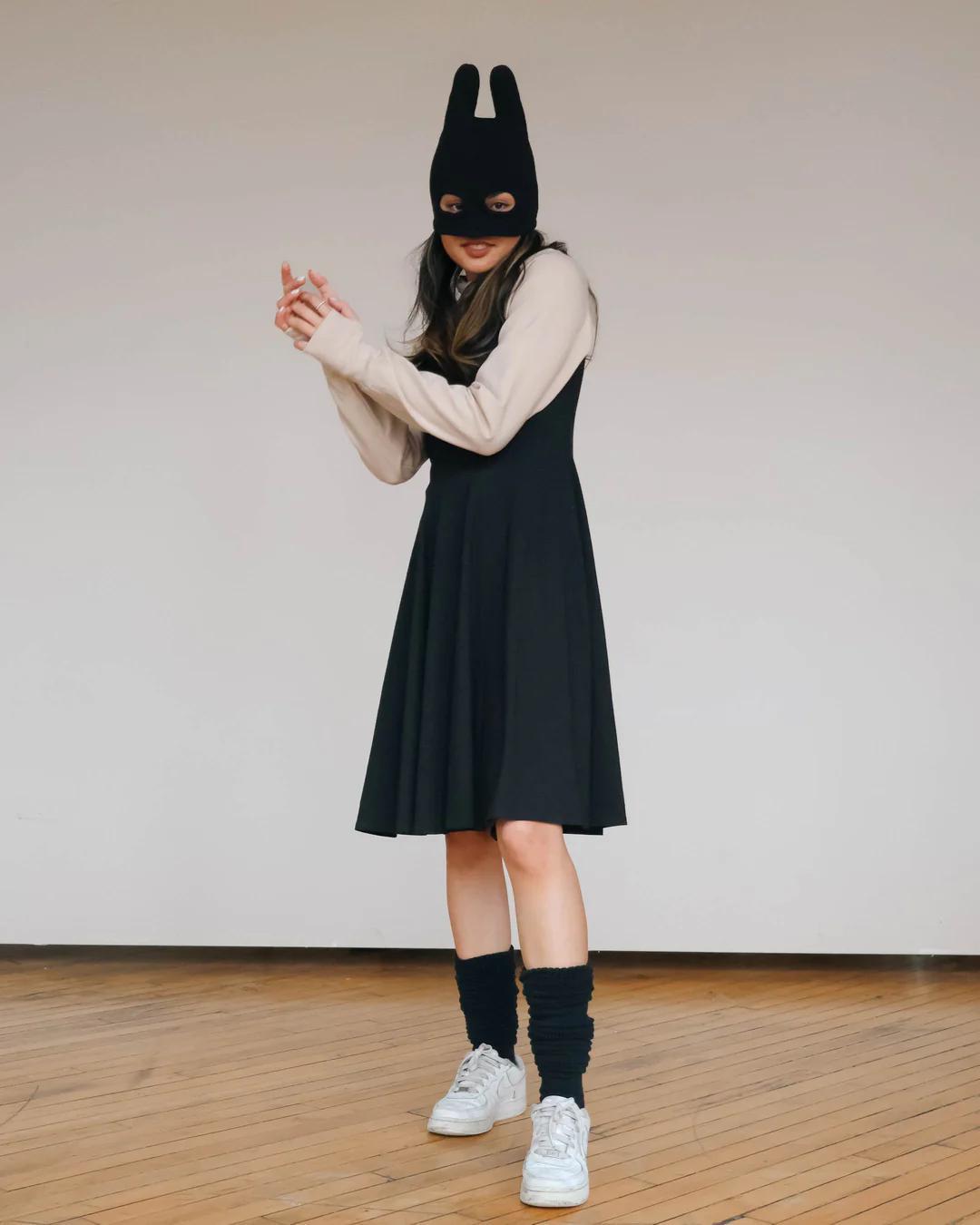 Wulfka Adria A-Line Dress in Black - SALE