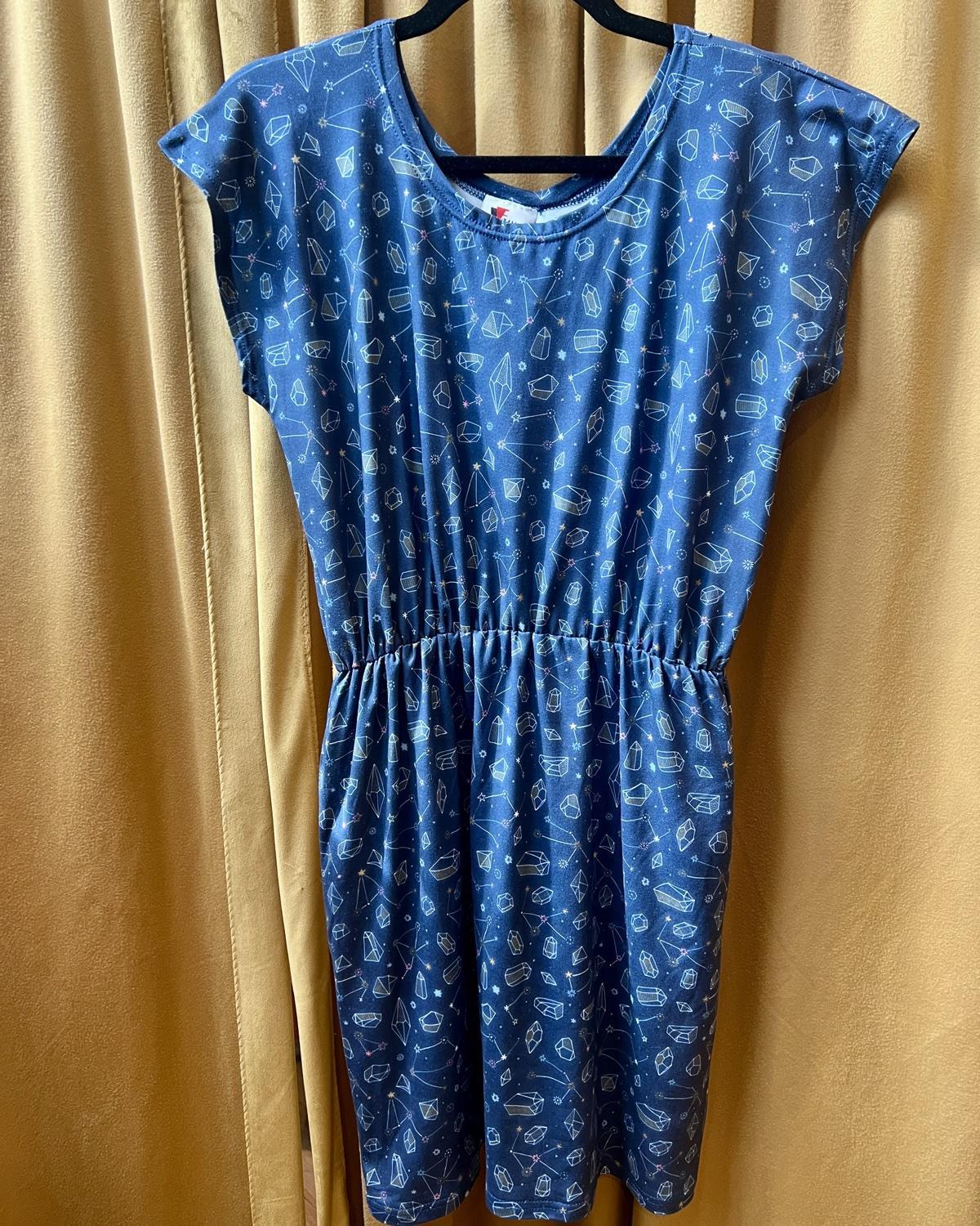 Fayru Jane Dress in Navy Constellations