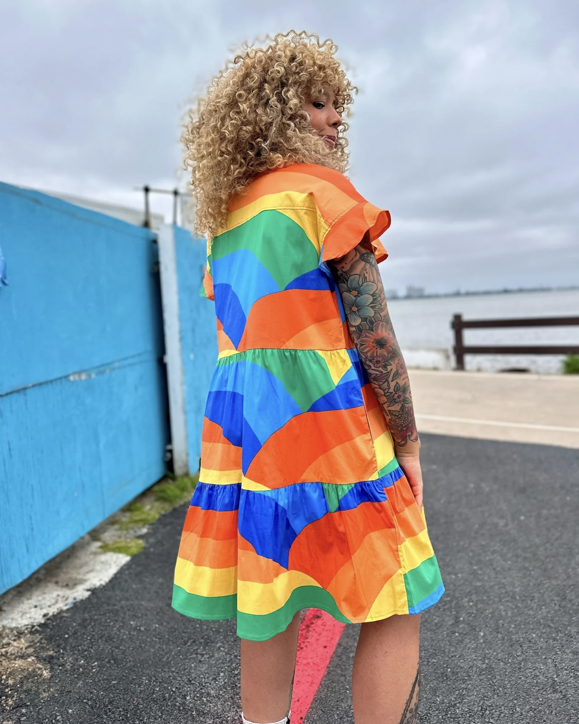 Nooworks Eloise Dress in Sunset Valley