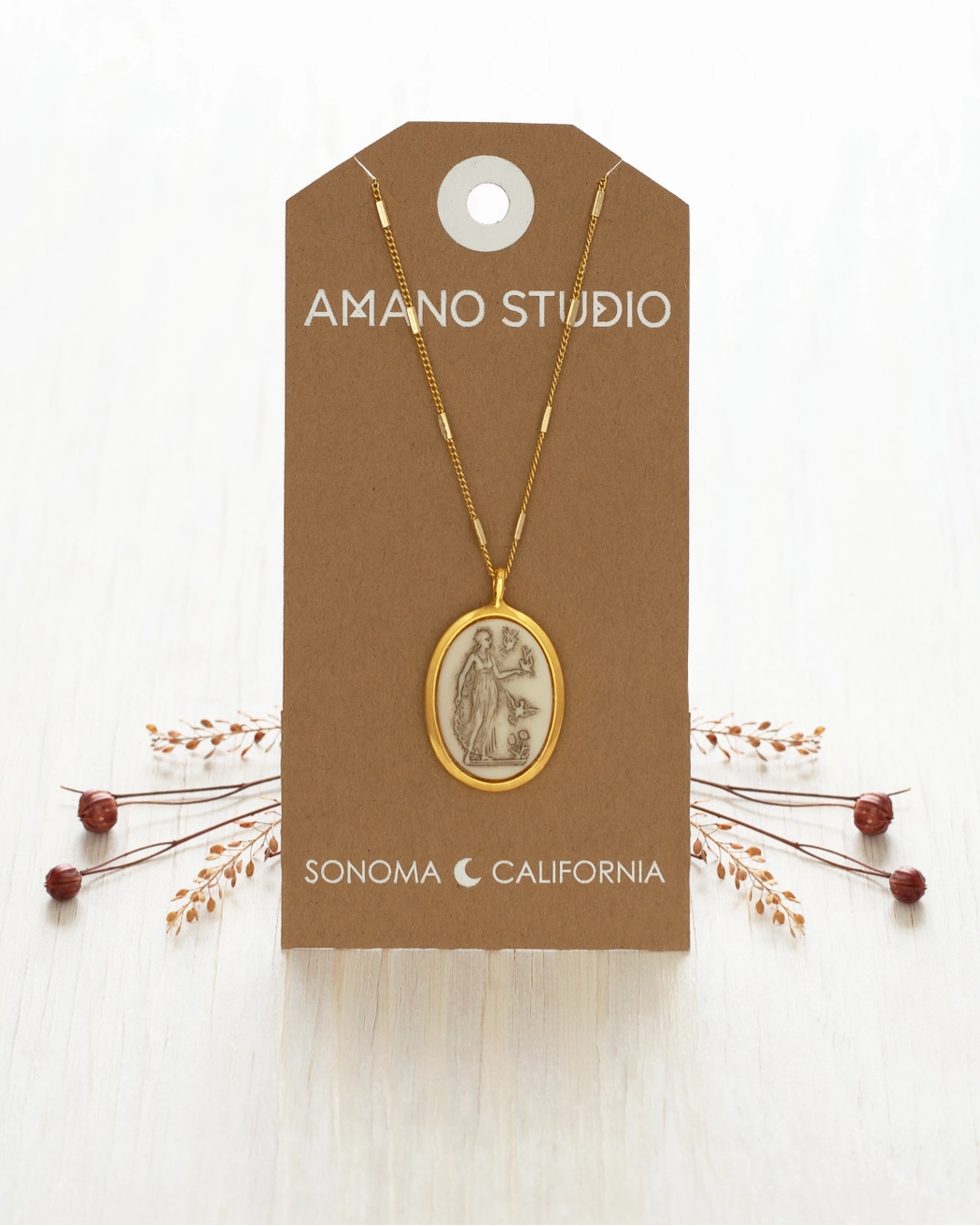 Amano Studio Aphrodite Vintage Cameo Necklace